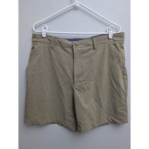 Z6 Men's Crown & Ivy Khaki Shorts Motion Flex Size 36 W/ 9" Inseam Stretch